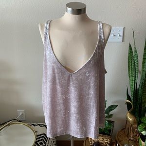 H&M Tops - NWOT • faux velvet tank H&M Tops - NWOT • faux velvet tank